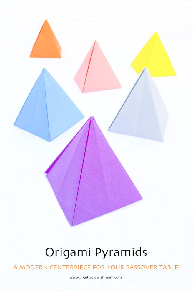 Origami Pyramids For Passover Craft