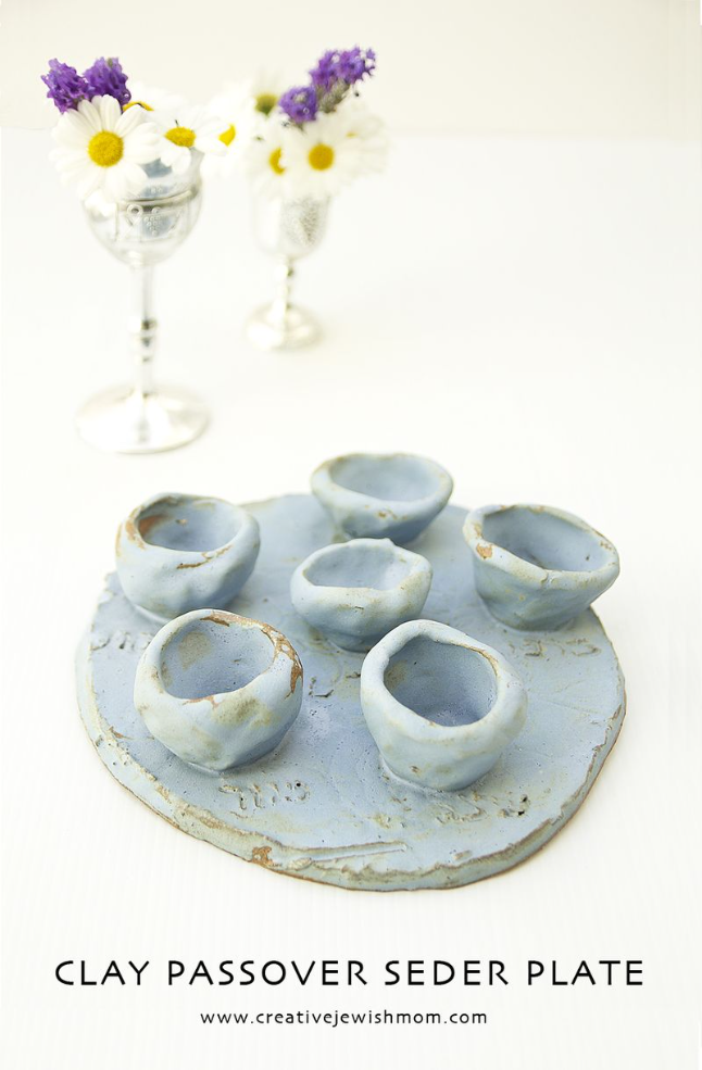 Passover Craft For Kids: A Clay Seder Plate
