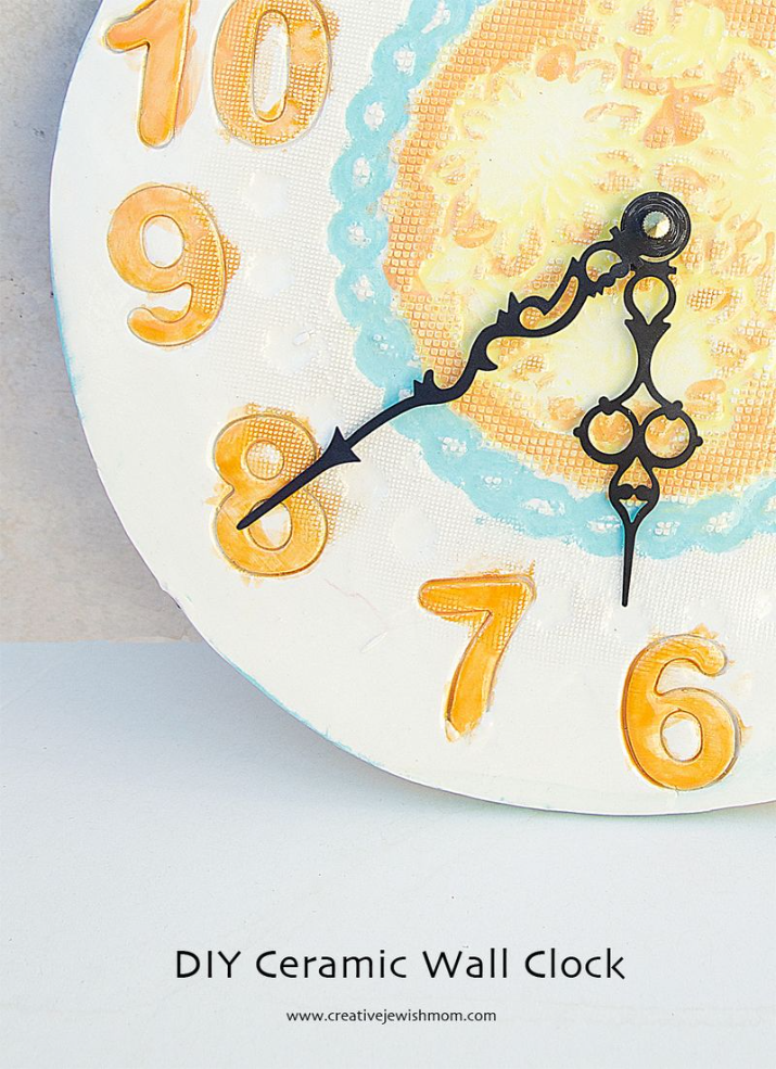 DIY Ceramic Wall Clock