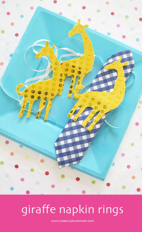 Giraffe Birthday Party Napkin Rings