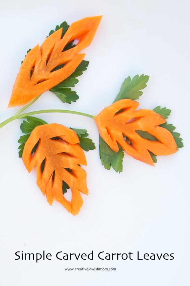 Carved Carrot Leaves!