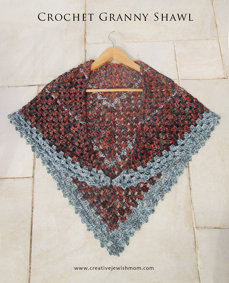 Crocheted Triangular Granny Scarf To Whip Up For Gift Giving!