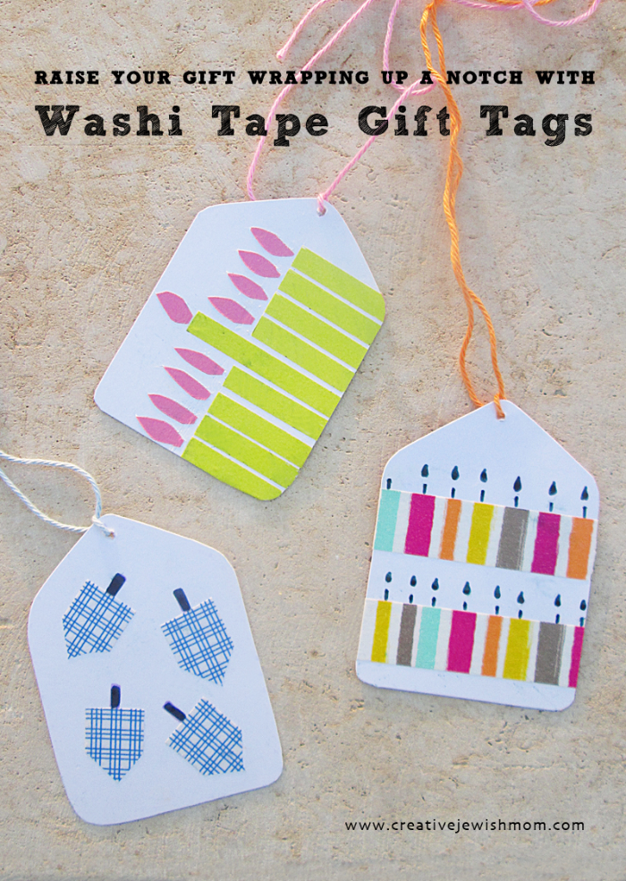 Make Fun Chanukah Gift Tags With Washi Tape!