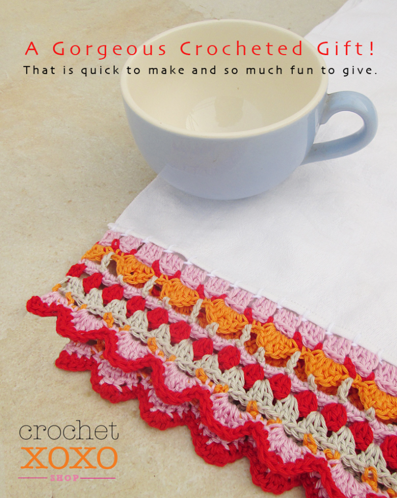 Crochet A Gorgeous Edging On A Tea Towel