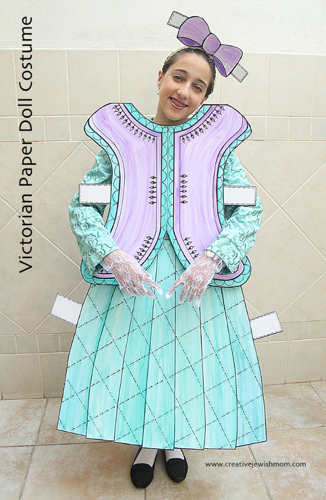A Paper Doll Costume Inspired By Victorian Era Paper Dolls