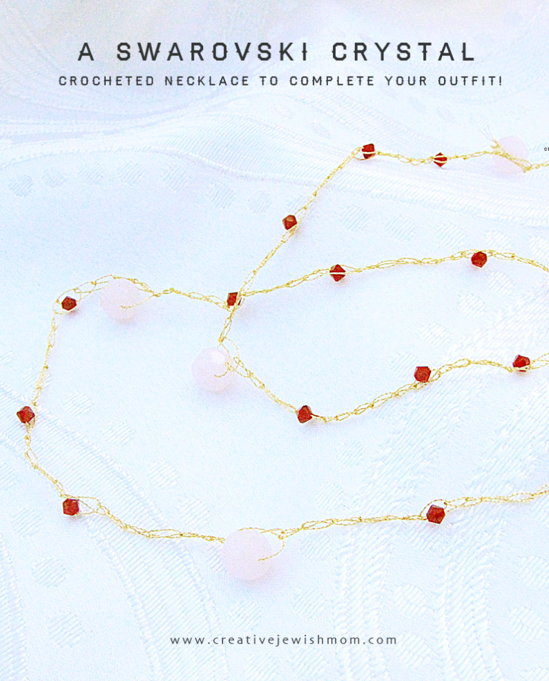 Super Simple Crocheted Beaded Necklace To Complete Any Outift!