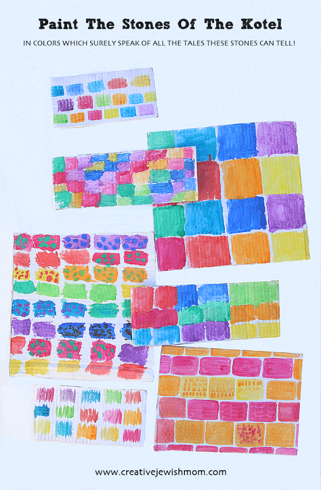 Paint The Stones Of The Kotel Craft For The 17th of Tammuz