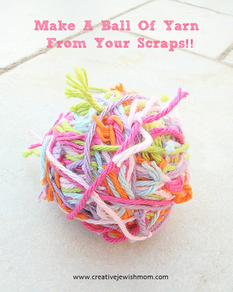 Make A Scrappy Yarn Ball After You Finish Weaving In Those Pesky Ends!
