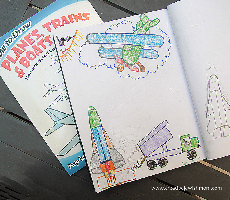 Drawing With Colored Pencils On A Hot Summer Day