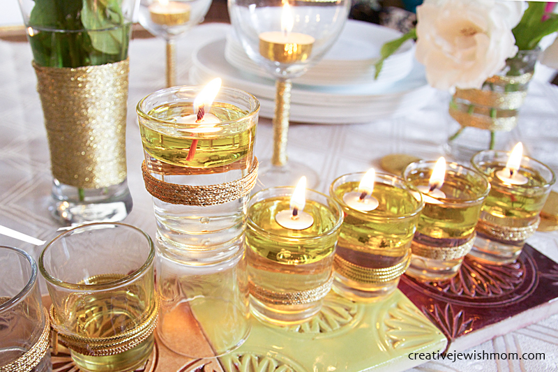 DIY Hanukkah Menorah Made From Shot Glasses That Looks Amazing!