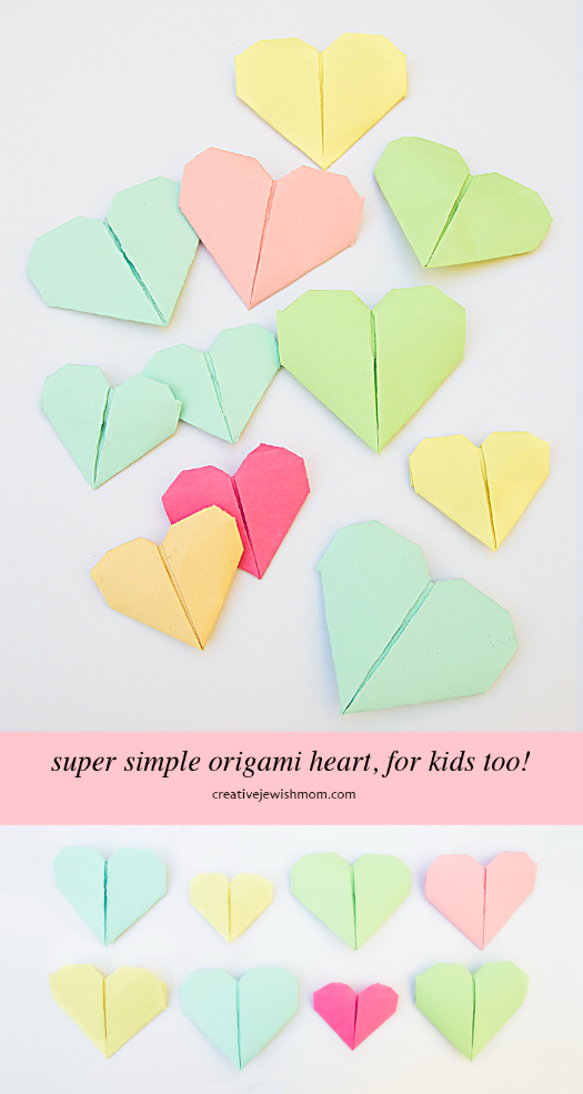 Origami Heart That Is Simple For Kids Too!