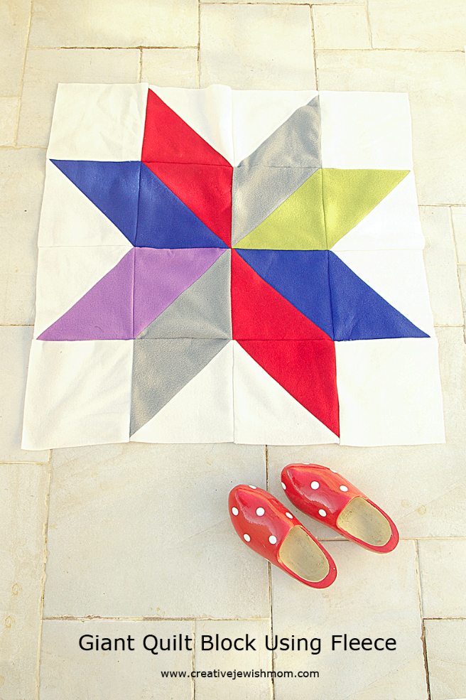 Giant Lonestar Quilt Block Using Fleece