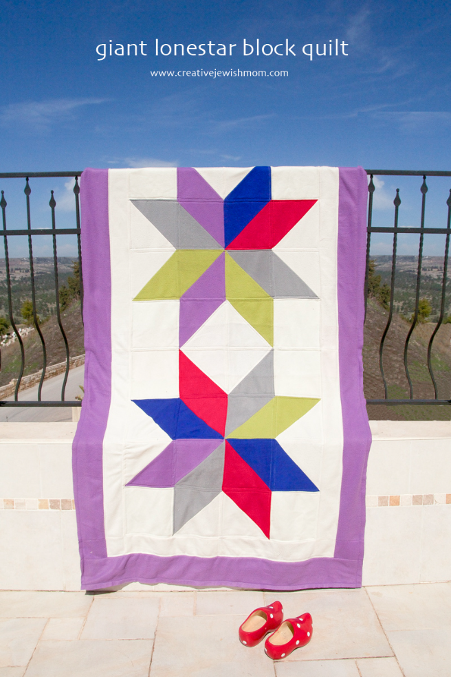Giant Lonestar Quilt Using Fleece