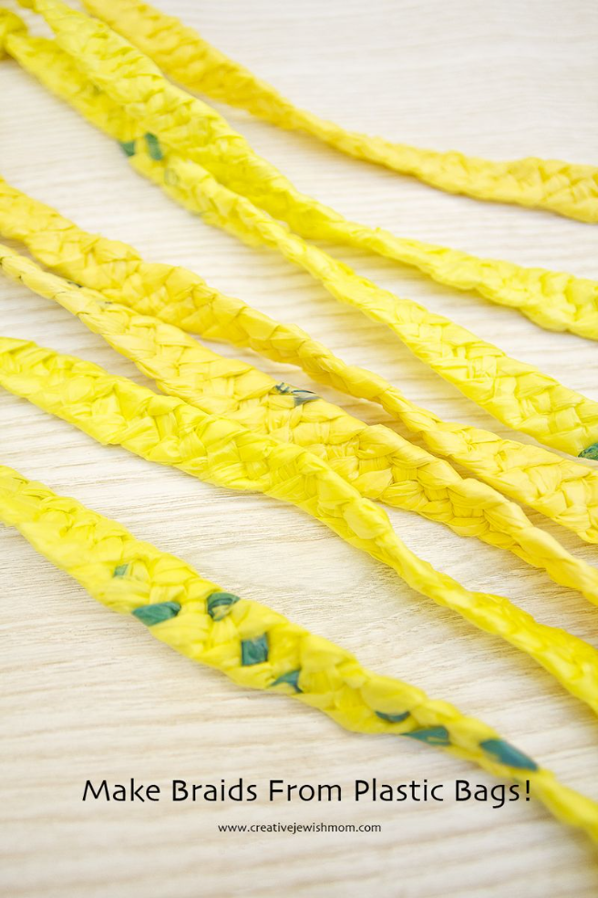Four Stranded Braids Made With Plastic Bags