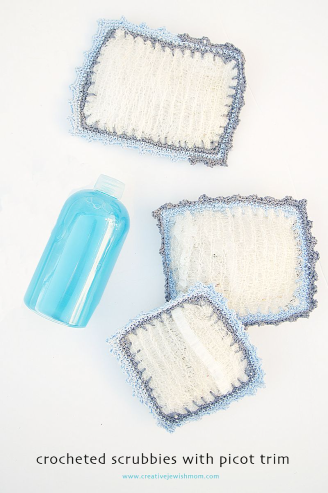 Crocheted Bath Scrubbie Using Potato Sacks