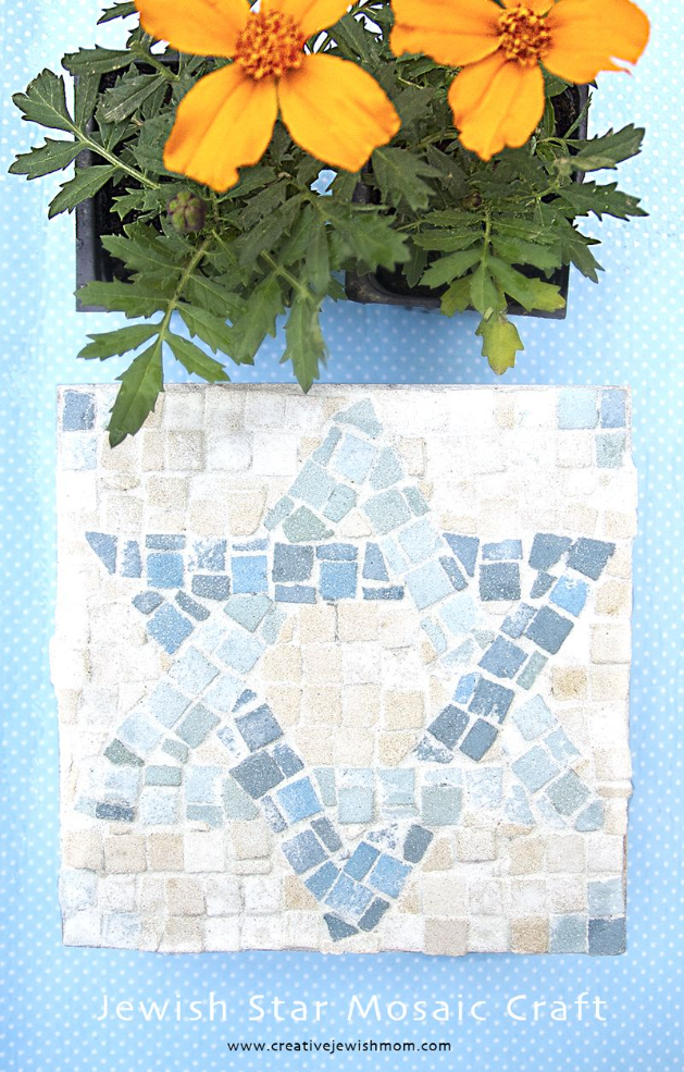 Star Of David Mosaic Craft For Kids