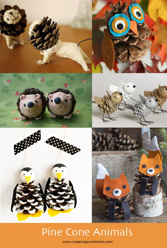 Summer Camp Crafts: Pine Cone Animals