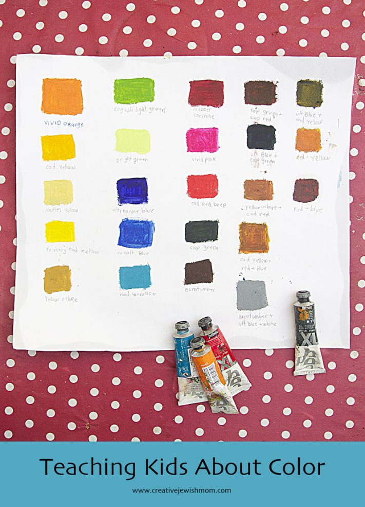 Teaching Kids About Color Using Oil Paints