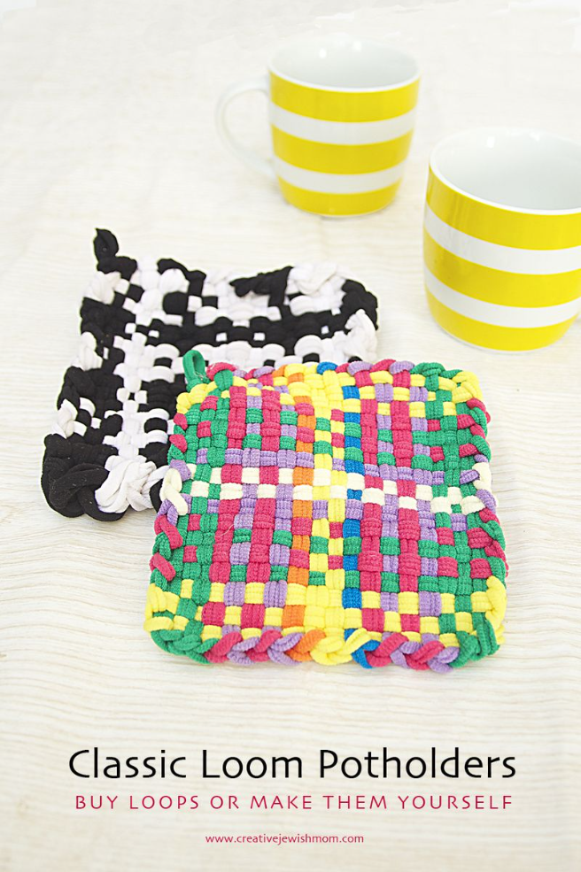 Classic Loom Potholders, Buy The Loops Or Make Your Own!