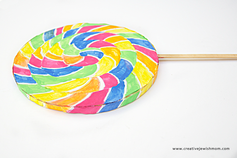 Giant Watercolor Lollipop Costume Prop Or Party Centerpiece