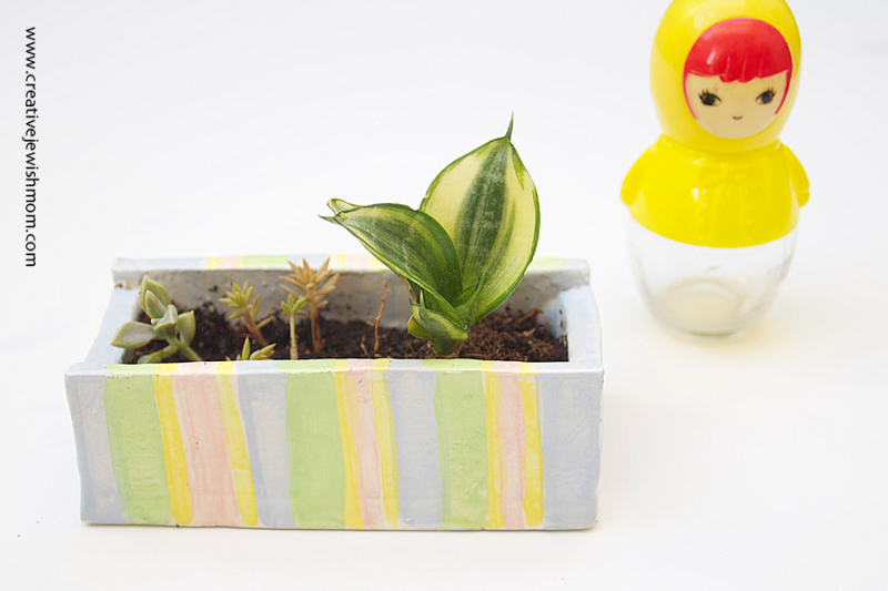 Ceramic Tiny Planter From Leftovers!