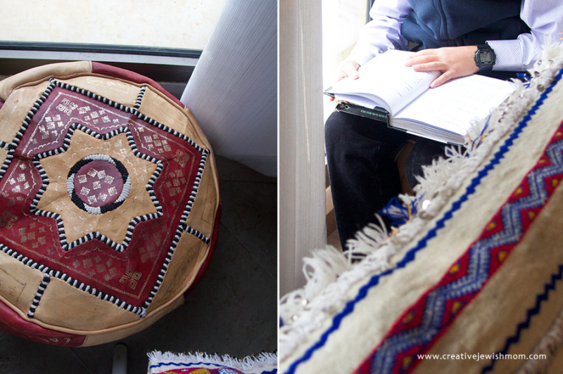 Rain At Last On The First Day Of Kislev And Moroccan Poufs