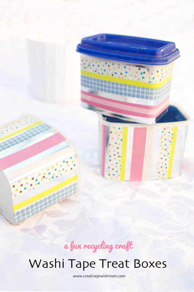 Washi Tape Treat Boxes Recycling Craft