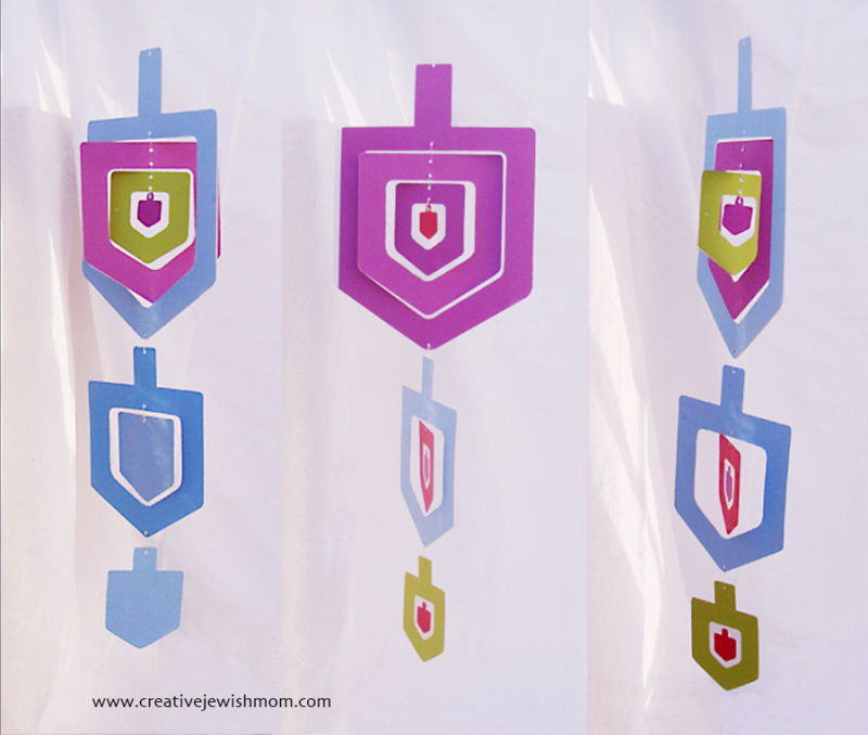 Nesting Dreidel Printable For Hanukkah Crafting