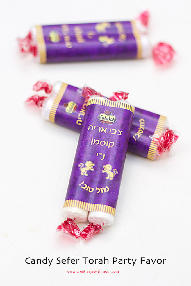 Cute Bar Mitzvah Party Favor: Candy Sefer Torahs