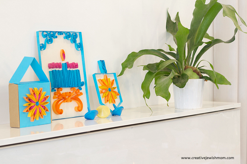 Chanukah Paper Craft: A Quilled Dreidel