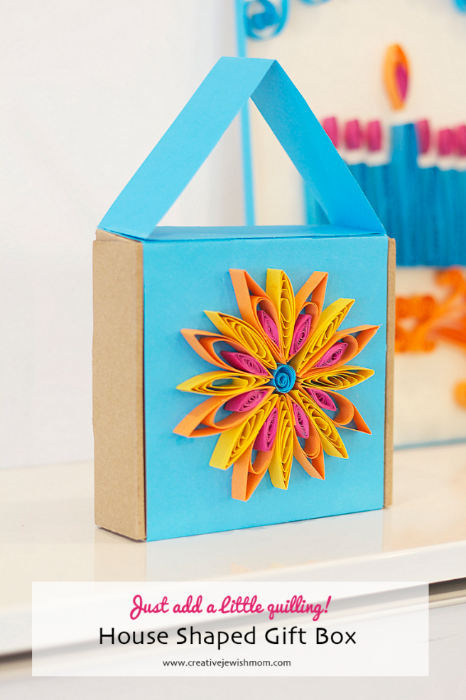 House Shaped Gift Box With Quilling