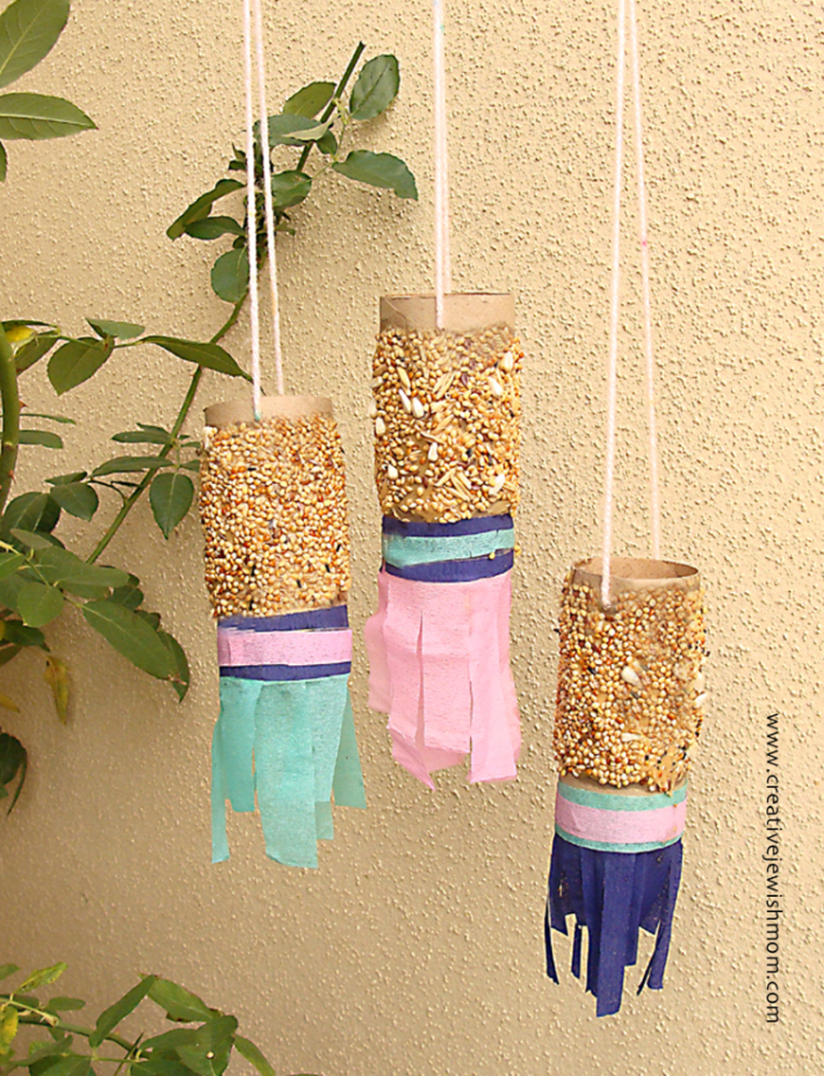 Bird Feeder Recycling Crafts For Feeding The Birds On Shabbat Shira!