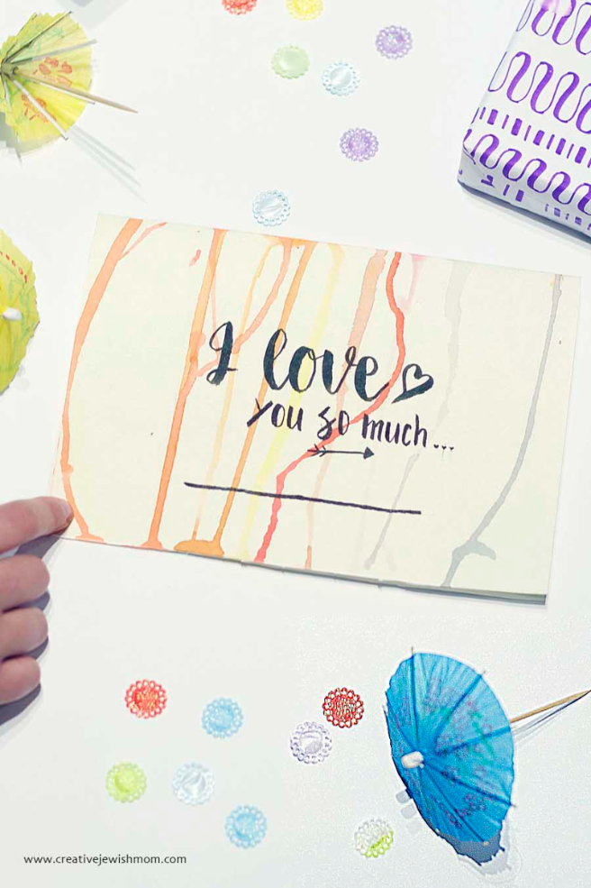 Brush Lettering With Crayola Marker Paint Drips Background