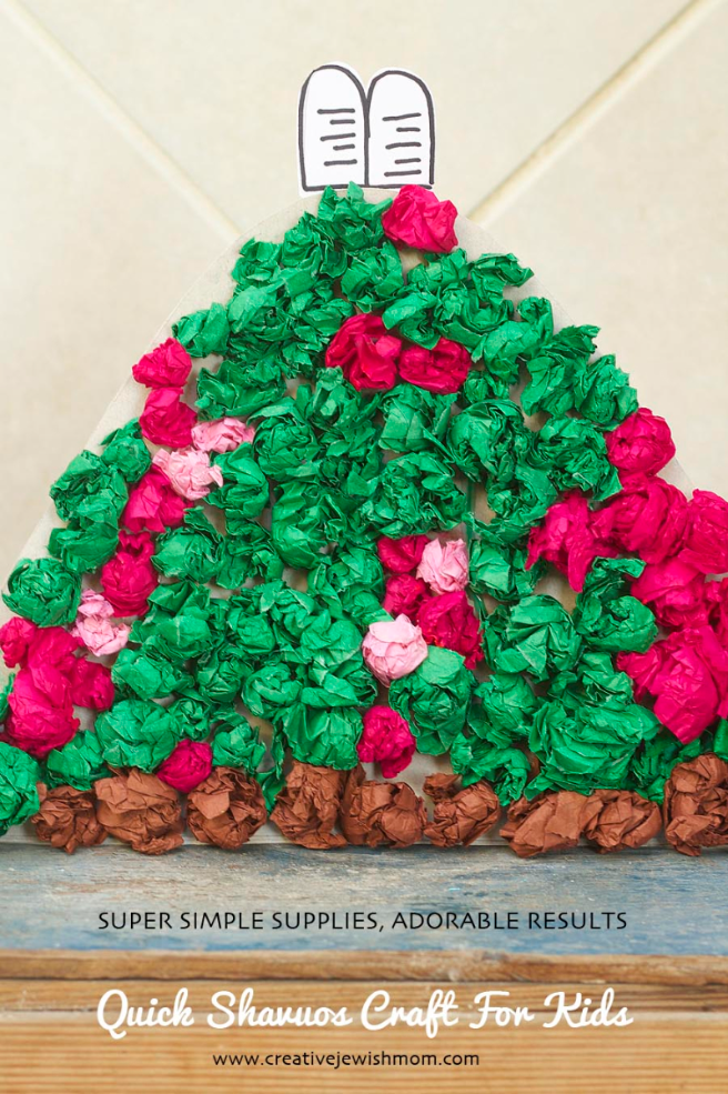 Quick Mount Sinai Kid’s Craft For Shavuos