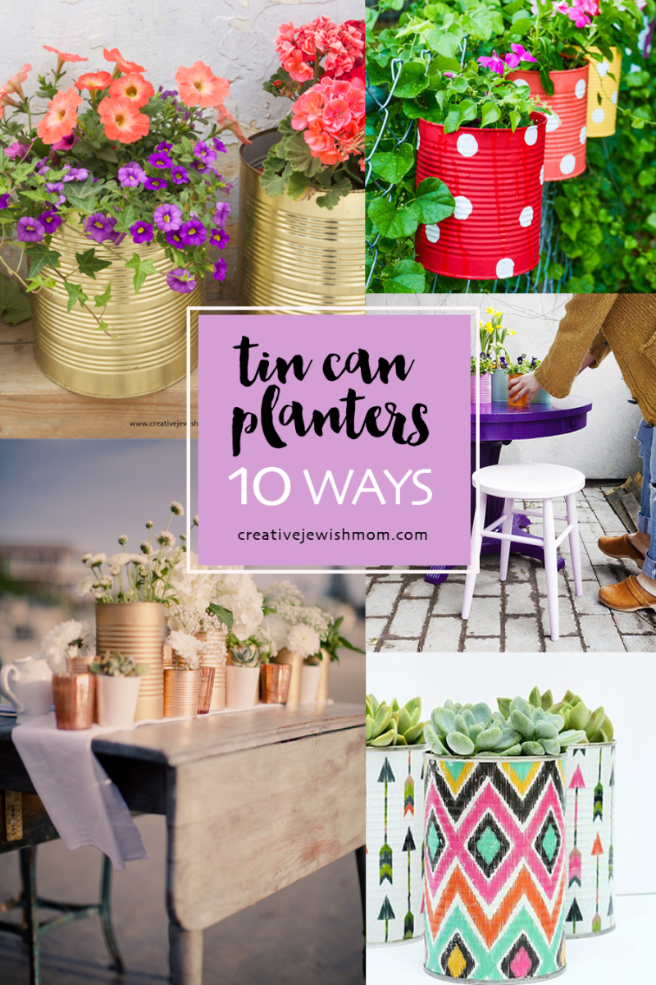 DIY Tin Can Pots Ten Ways: A Round up