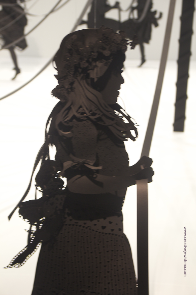 Paper Silhouette Installation At The National Portrait Gallery