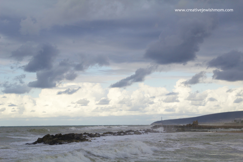 Rain Clouds Over The Mediterranean In Northern Israel