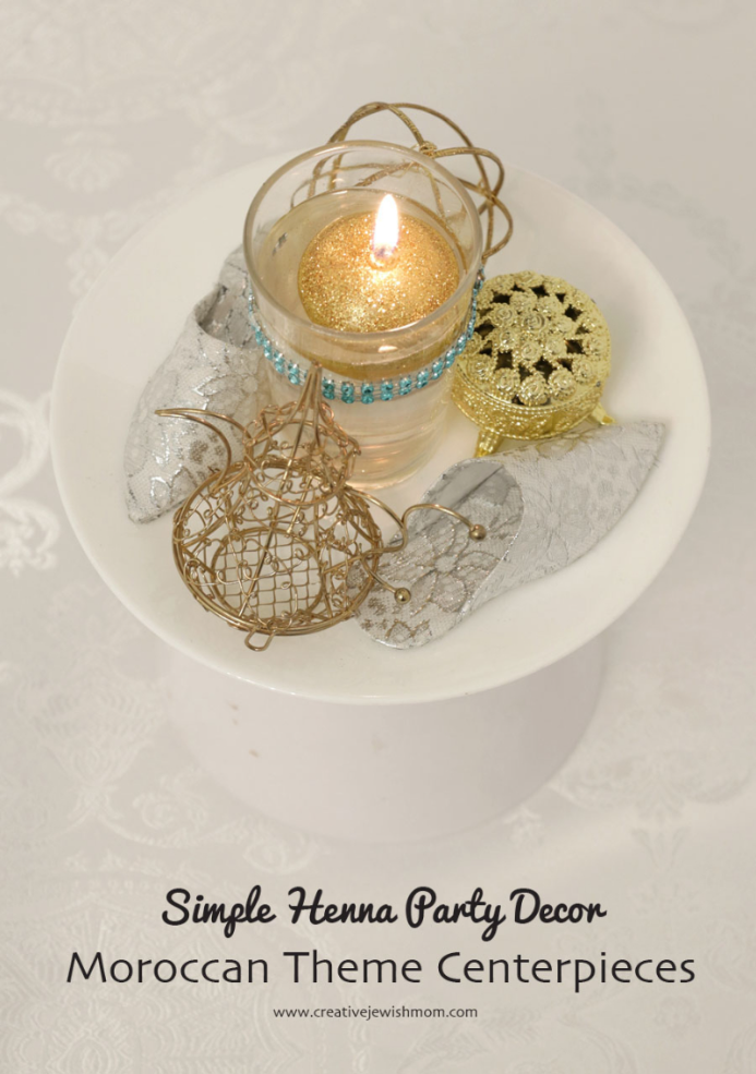 Simple Moroccan Theme Centerpieces For A Jewish Henna Party