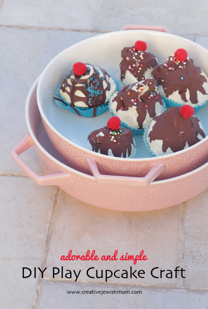 DIY Play Cupcakes With Spray Foam Are Perfect For Purim!