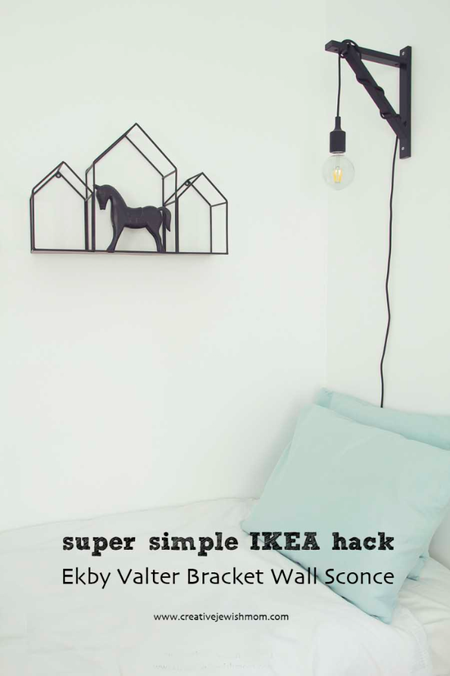 Simple IKEA Hack: Ekby Valter Bracket Wall Sconce!