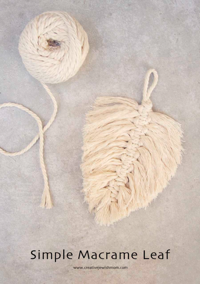 Simple Macrame Leaf To Make In Any Size