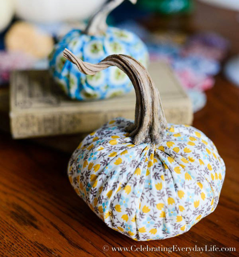 Simple DIY Fabric Pumpkins