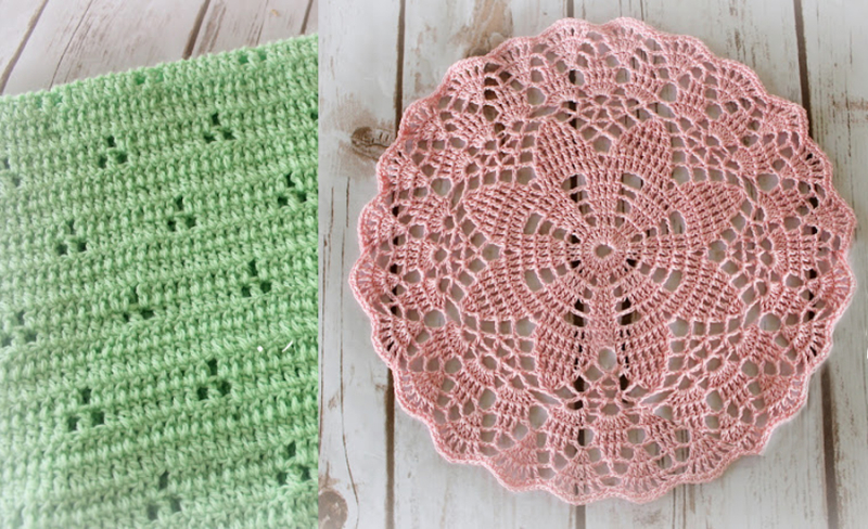 Crocheted-star-mandala-doily rabbit+tracks+crochet+baby+blanket+3