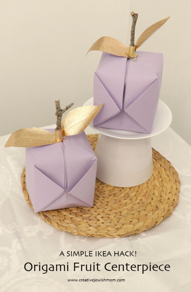 Giant Origami Fruit Centerpiece IKEA Hack