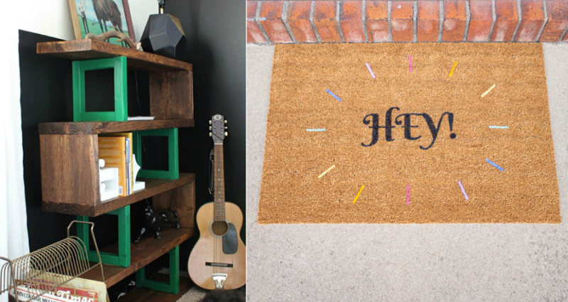 Ikea-hack-doormat-diy-modern-rustic-display-shelf