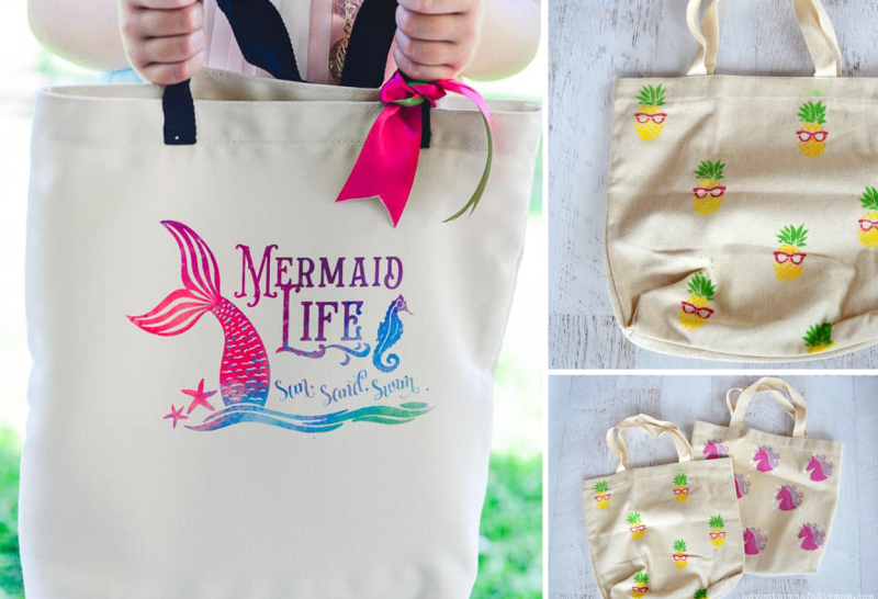 Stenciled totebag-Cricut-Infusible-Ink-Tote-Bag