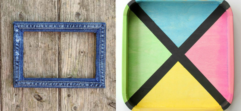DIY-denim-scraps-frame how-to-make-colored-stain