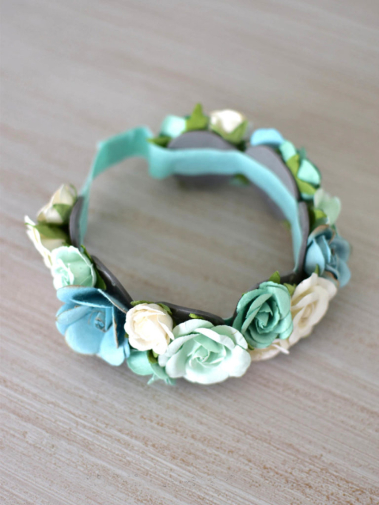 DIY toddler floral headband
