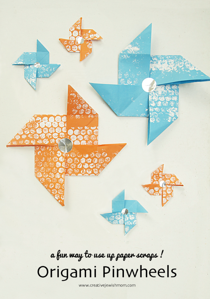 How To Make Origami Pinwheels While Spring Cleaning