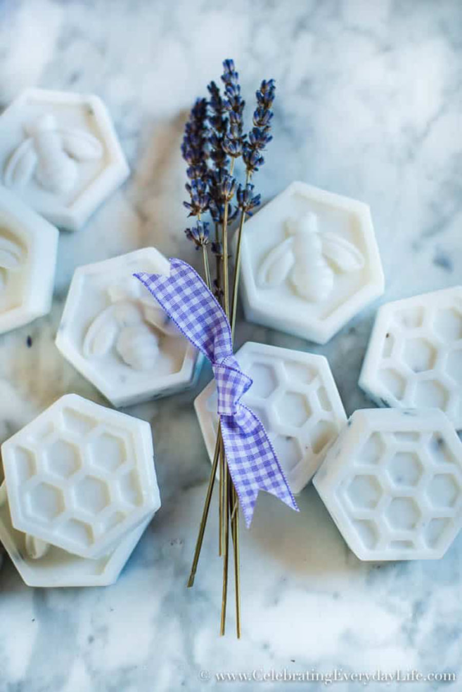Hexigon-bee-lavender-soap